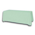 6' Blank Solid Color Polyester Table Throw - Mint